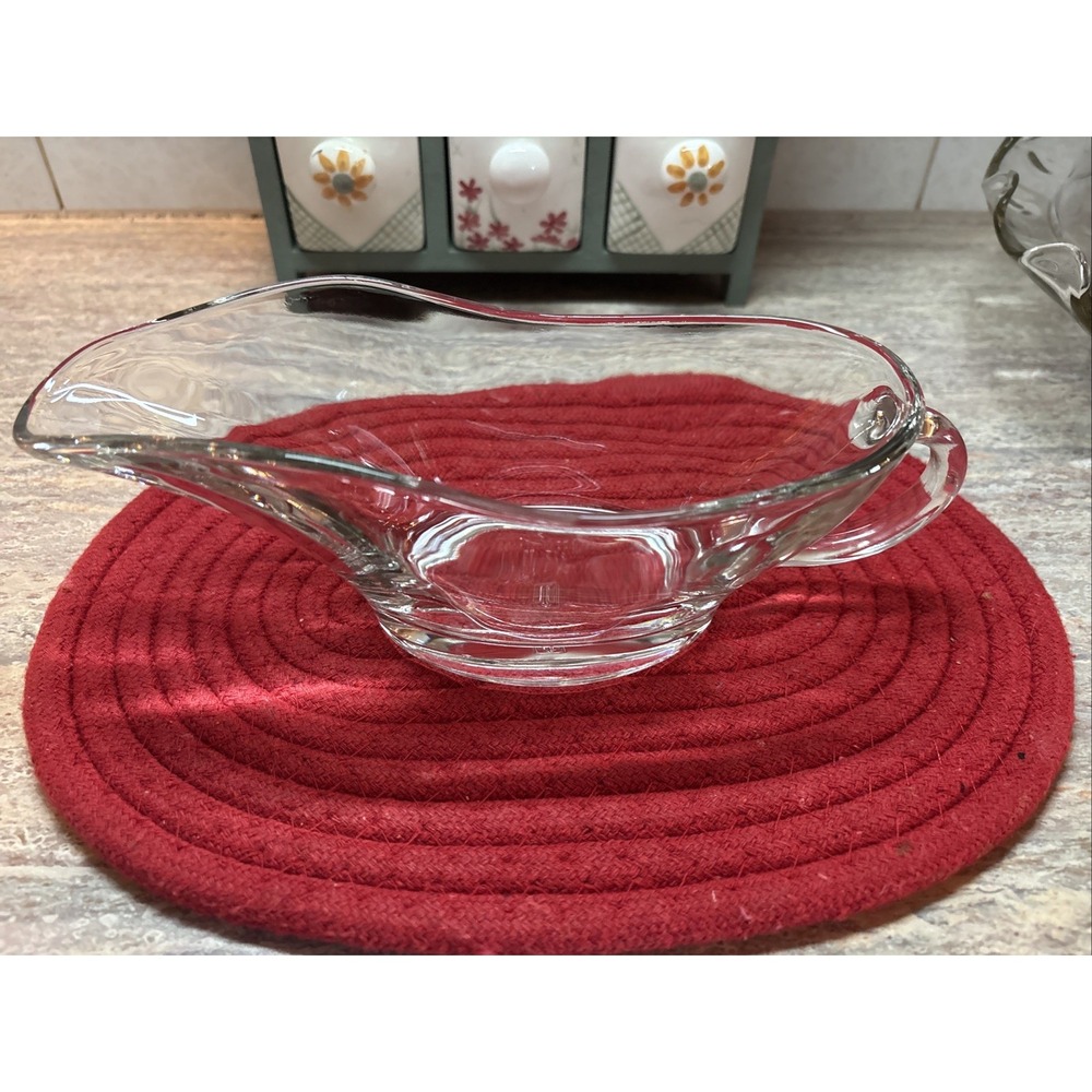 Vintage Gravy Boat Anchor Hocking Clear Glass 10 Ounce Made in USA 1028 (D)